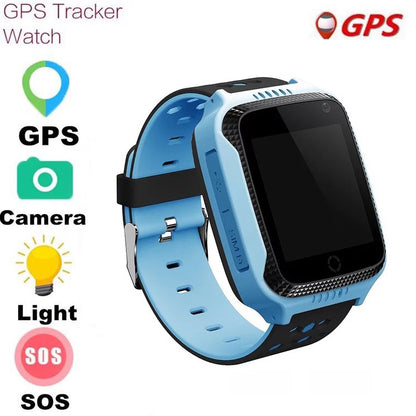 Smart Watch With GPS Tracker Blue