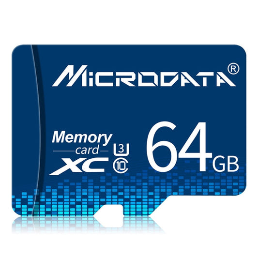 MICRODATA 64GB U3 Blue TF Micro SD Memory Card