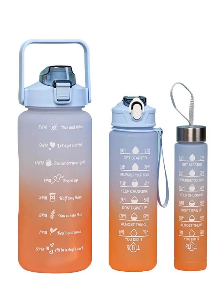 Set of 3 Motivational Water Bottles