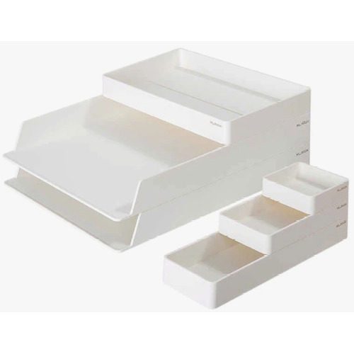 DELI NuSign Desk Organiser NS001 White