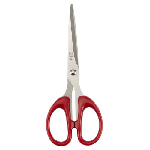 Classic Stainless Steel 180mm Scissors Red 6009