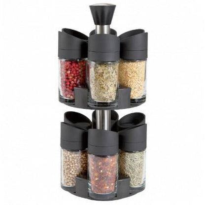 12 Pieces Double Layer Spice Rack Set