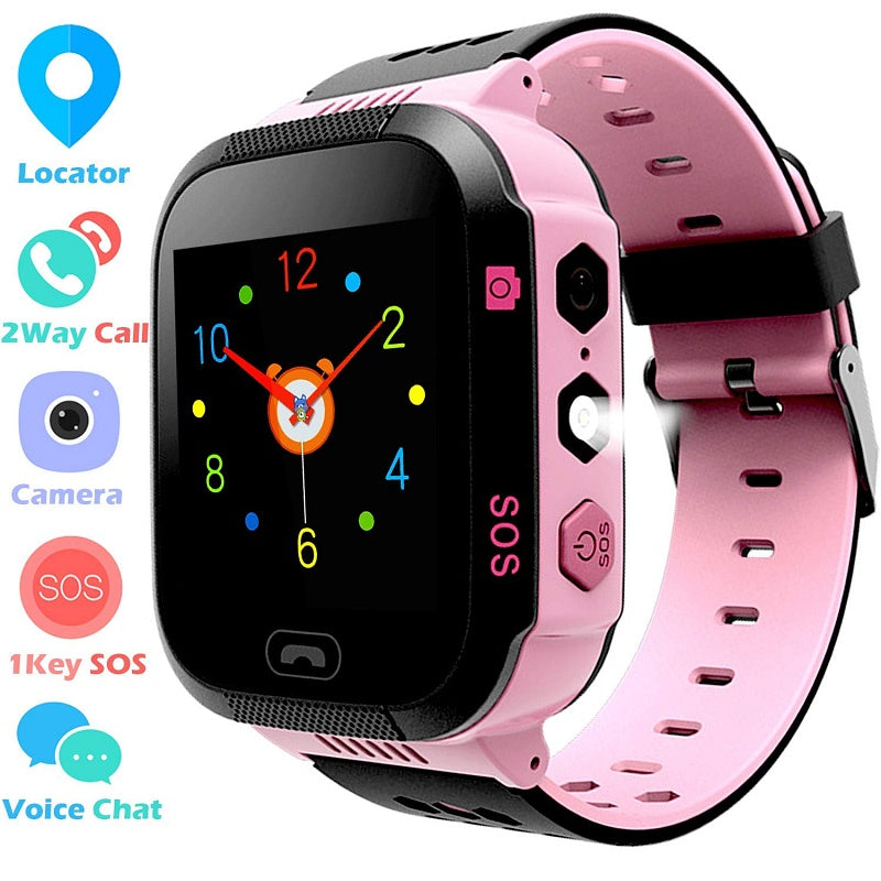 Smart Watch With GPS Tracker Pink