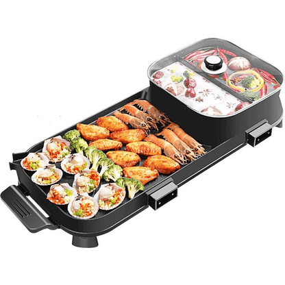 2 in 1 Electrical Barbecue Hotpot