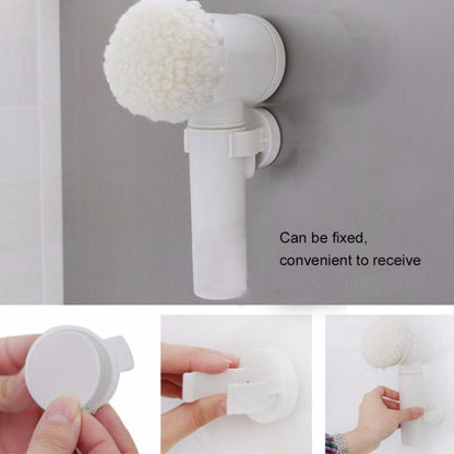 5 in 1 Multifunctional Electric Household Magic Brush ABS Nylon Kitchen Bathtub Cleaning Window Brush Cleaner White