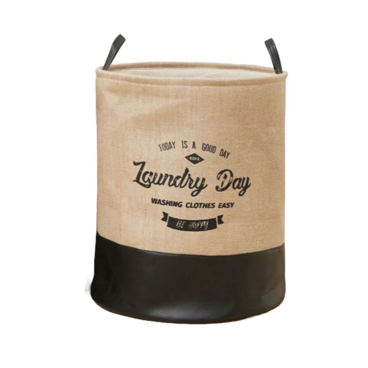 Cylindrical Laundry Basket Storage Bin