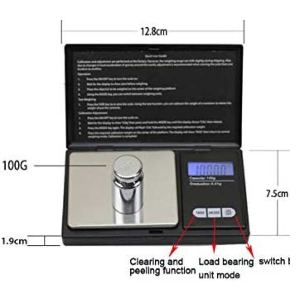 High Shape Notebook Series Electronic Digital Mini Scale 500g