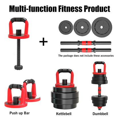 20kg 6 in 1 Adjustable Fitness Dumbbell Barbell Kettlebell Gym Set