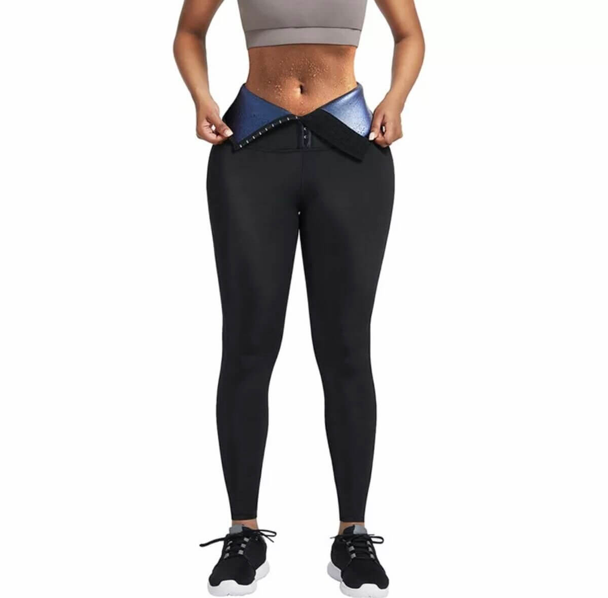 Tummy Sweat Pants High Waist Leggings