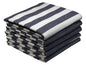 Bunty s Kitchen Towel Design 2336 050x070cms 05 Pc Pack Stripes Black