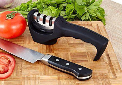 Knife Sharpener With 3 Stage Capability