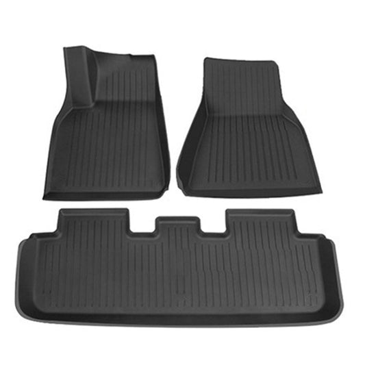 3pcs Set For Tesla Model 3 TPE Injection Car Foot Mats Interior Accessories