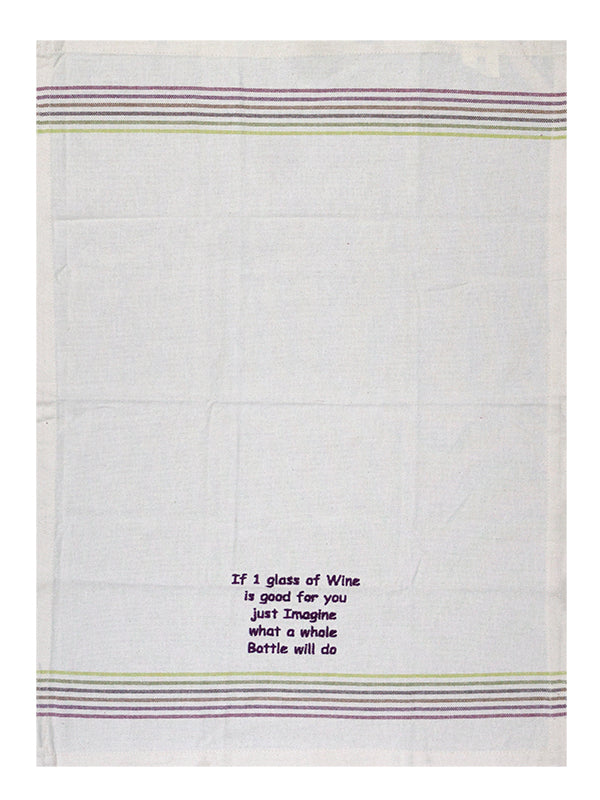 Bunty s Kitchen Towel Design 2134 048x072cms 05 Pc Pack Qoutes