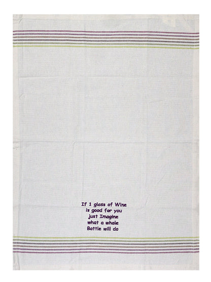 Bunty s Kitchen Towel Design 2134 048x072cms 05 Pc Pack Qoutes