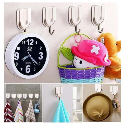 Killer Deals Bathroom Kitchen Plastic Self Adhesive Wall Hooks 6 Pack