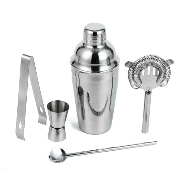 Bar Cocktail Set 5 Piece Compact Stainless Steel Bar Cocktail Set