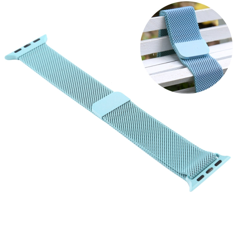 For Apple Watch Ultra 49mm Watch Ultra 2 49mm Series 9 8 7 45mm SE 3 SE 2 6 SE 5 4 44mm 3 2 1 42mm Color changing Magnetic Nylon Watch Band Baby Blue