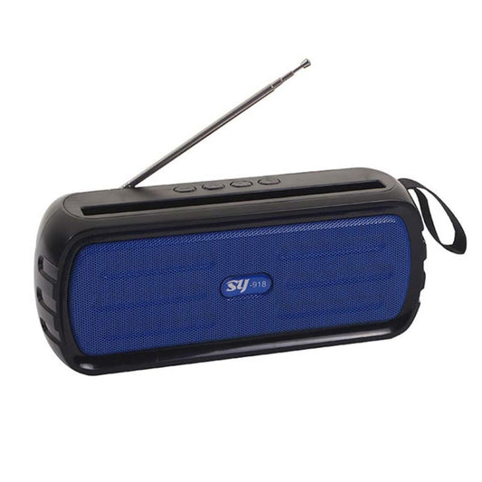 BAIJIALI SY 918 Solar Emergency Radio Read U Disk Large Volume Speaker LED Light Portable Player Blue