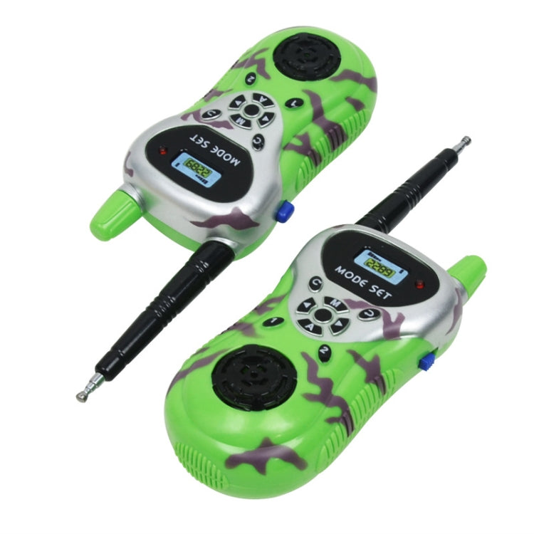 2289 1 Pair Children Mini Walkie Talkie Toys Wireless Talking Outdoor Interactive Toys Green