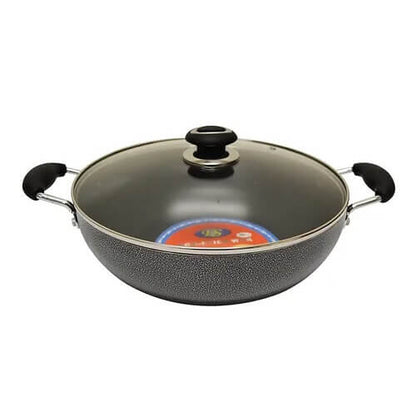 32cm Non Stick Wok Double Handle with Lid