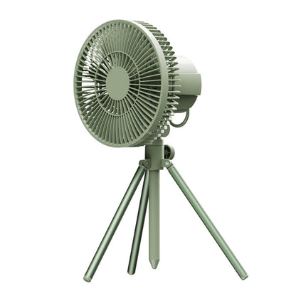 WT F61B Super Long Battery Life Bracket Outdoor Fan Lamp Camping Army Green