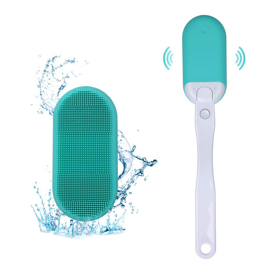 Sonic vibration massage Electric bath brush Blue