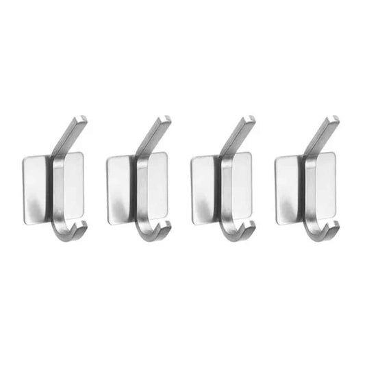 Killer Deals Bathroom Kitchen Heavy Duty Stainless Steel Wall Hook Set x4