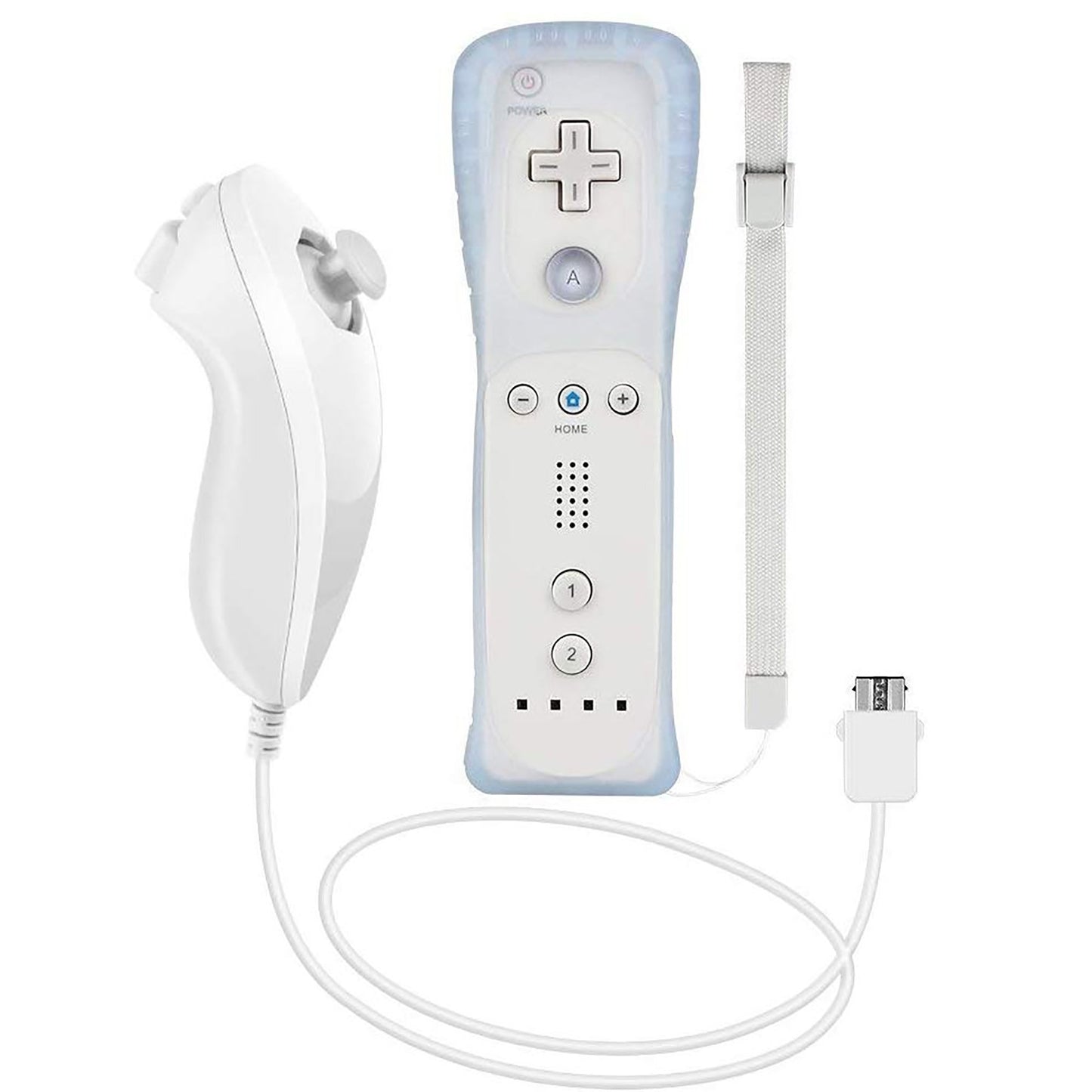 Nunchuk Remote Controller for Nintendo Wii with Case White