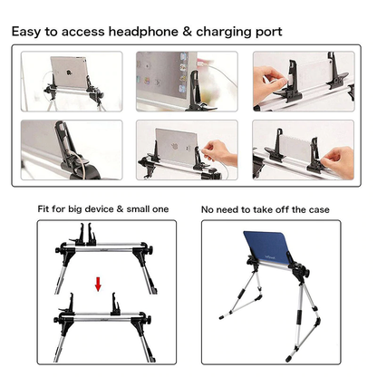 Universal 7 10 Portable Tablet Bed Frame Holder Stand for iPad Samsung