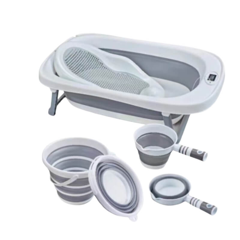 Baby Foldable Bath Tub Set