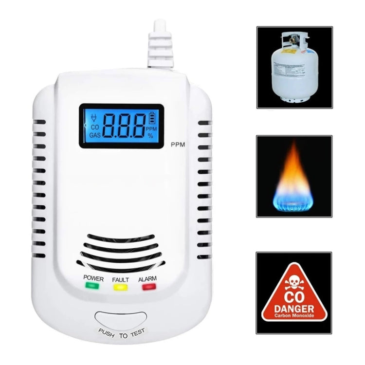 Coalgas Natural Gas Methane Propane Leak Detector Tester Measurer Home Security Tool EU Plug