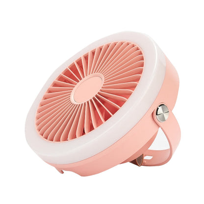 WT N2 USB Chandelier Fan Mini Portable Outdoor Hanging Fill Light Fan Pink