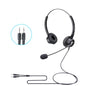 VT200D Double Ears Telephone Headset Operator Headset With Mic Spec PC Double Plug