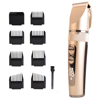 BF 868 LCD Digital Display Electric Hair Clipper Baby Children Adult Electric Hair Clipper Set Gold