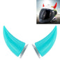 2 PCS Motorcycle Helmet Devil Decoration Motorbike Helmet Suction Cups Horns Decoration Headwear Sucker Baby Blue