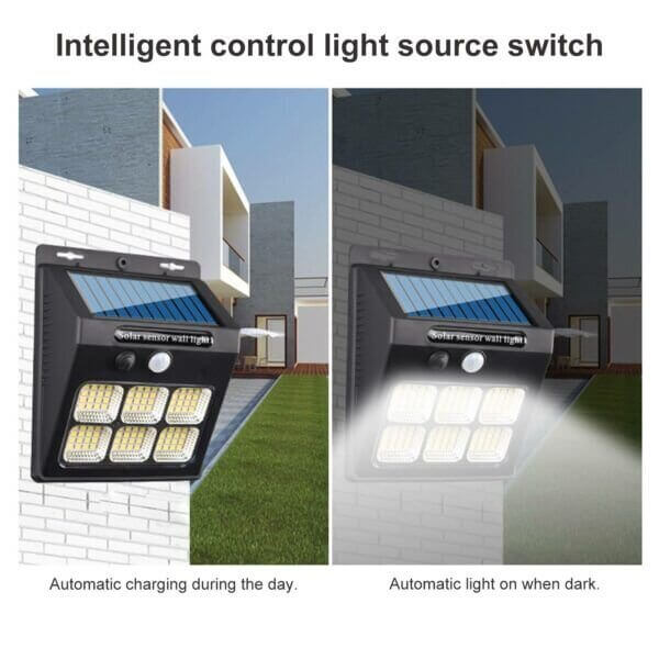 96LED Motion Sensor Solar Wall Lamp