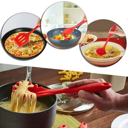 Killer Deals 10 Pack Silicone Spatula Whisk Tong Spoon Kitchen Utensil Set