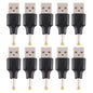 10 PCS 4 0 x 1 7mm Male to USB 2 0 Male DC Power Plug Connector