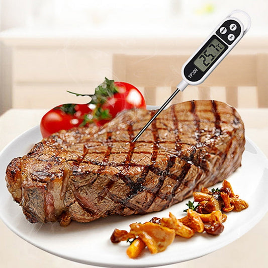 TP300 Food Temperature Counting Stainless Steel Plug in Kitchen Electronic Digital Thermometer