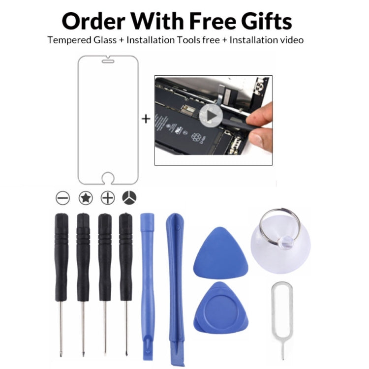 11 in 1 Repair Kits Gifts 4 x Screwdriver 2 x Teardown Rods 2 x Triangle on Thick Slices 1 x Eject Pin 1 x Chuck 1 x Tempered Glass