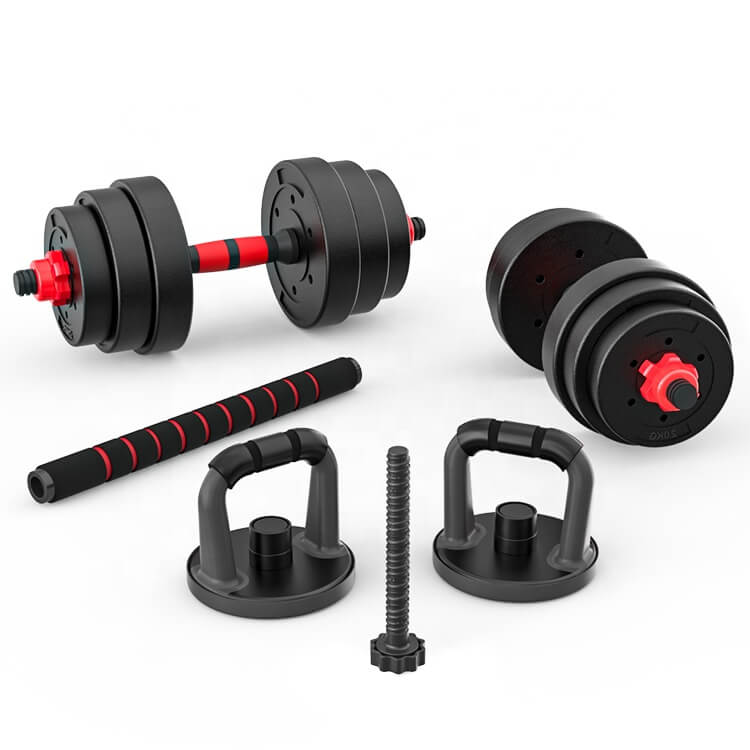 20kg 6 in 1 Adjustable Fitness Dumbbell Barbell Kettlebell Gym Set