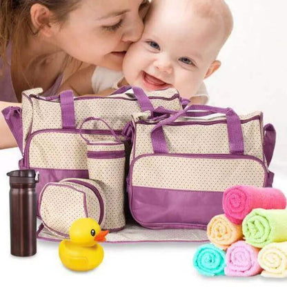 5 in 1 Teddy Bear Nappy Bag Set