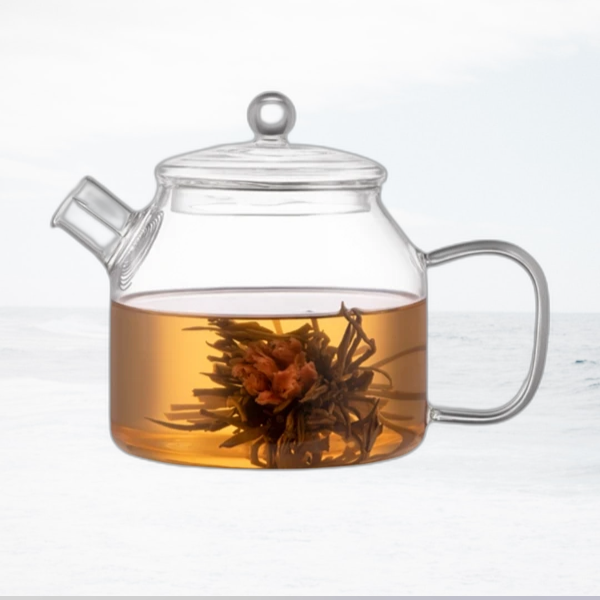 Borosilicate Glass Teapot 1000ml Clear Borosilicate Glass Teapot