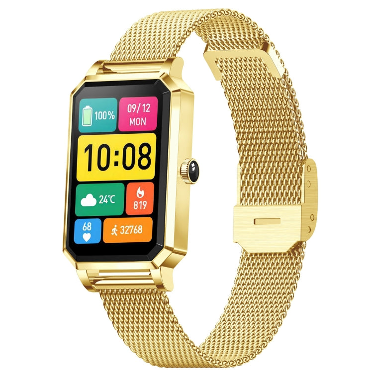 NX2 1 13 inch Color Screen Women Smart Watch Support Physiological Reminder Heart Rate Monitoring Gold