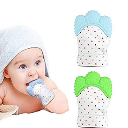 Baby Teething Mitten Plus Baby Quick Wash Bibs