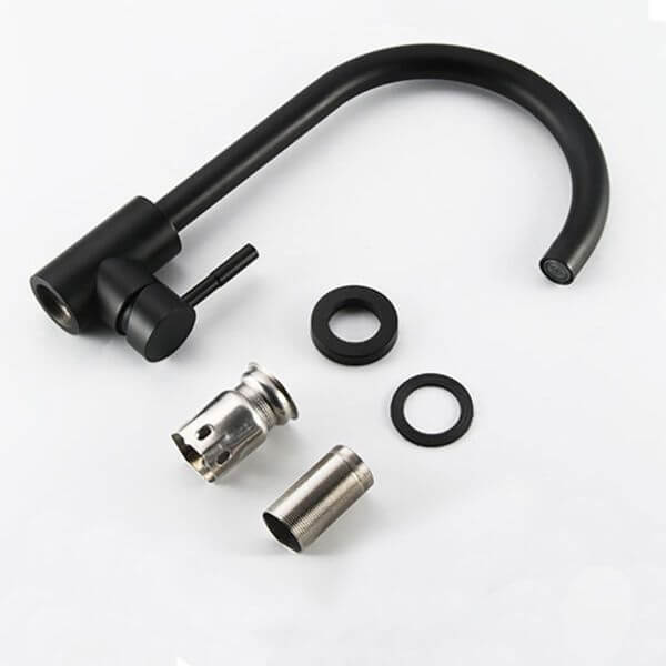 Black Round Kitchen Sink Faucet