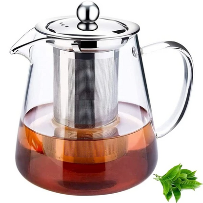 Borosilicate Glass Teapot 1 3L Borosilicate Glass Teapot with Stainless Steel Infusion