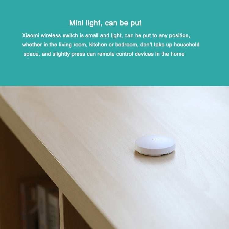 Original Xiaomi Mijia Intelligent Mini Wireless Switch for Xiaomi Smart Home Suite Devices with the Xiaomi Multifunctional Gateway Use CA1001