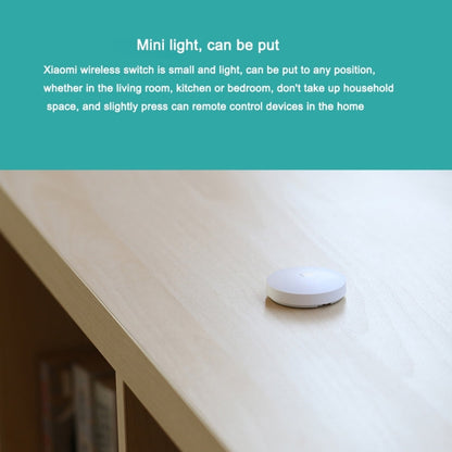 Original Xiaomi Mijia Intelligent Mini Wireless Switch for Xiaomi Smart Home Suite Devices with the Xiaomi Multifunctional Gateway Use CA1001