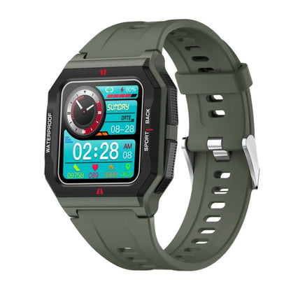 Lokmat FT10 1 3 inch IPS Touch Screen Waterproof Smart Watch Support Music Play Heart Rate Blood Pressure Monitor Green